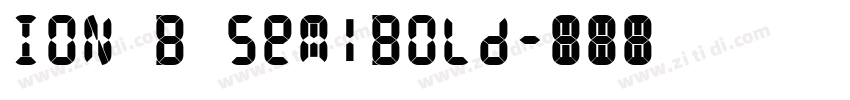 ION B SemiBold字体转换
